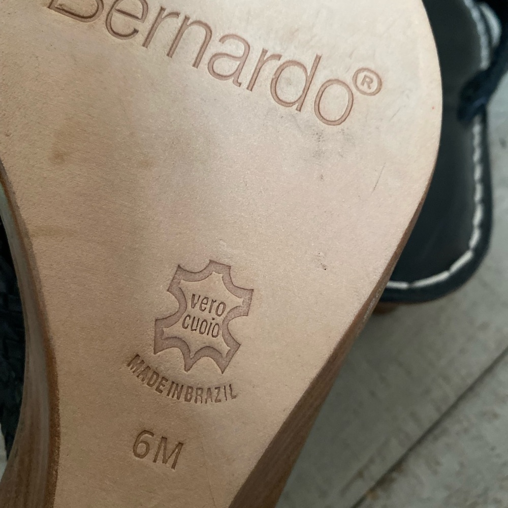 Bernardo Black Braided Sandals - Picture 6 of 6